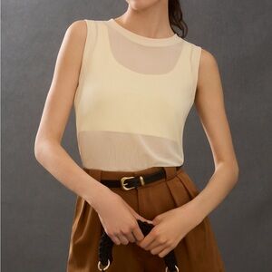 Anthropologie | DOLAN Sheer Bralette Tank